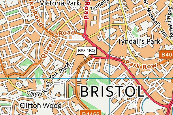 BS8 1BQ map - OS VectorMap District (Ordnance Survey) BS8 1BQ map - OS VectorMap District (Ordnance Survey)