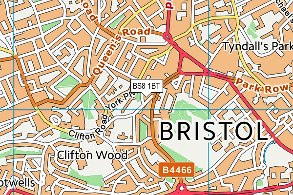 BS8 1BT map - OS VectorMap District (Ordnance Survey) BS8 1BT map - OS VectorMap District (Ordnance Survey)