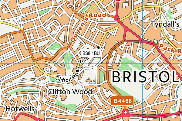 BS8 1BU map - OS VectorMap District (Ordnance Survey) BS8 1BU map - OS VectorMap District (Ordnance Survey)