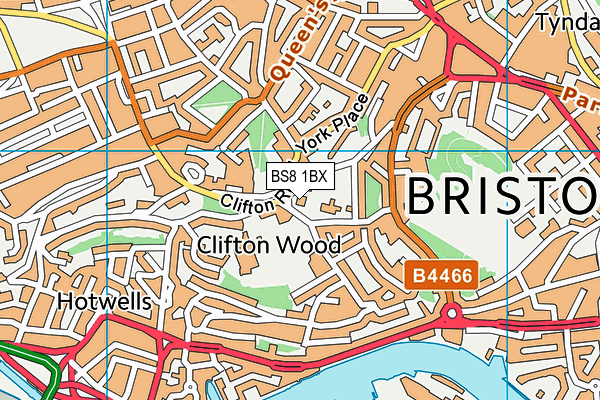 BS8 1BX map - OS VectorMap District (Ordnance Survey) BS8 1BX map - OS VectorMap District (Ordnance Survey)