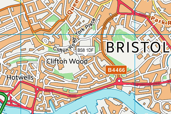 BS8 1DF map - OS VectorMap District (Ordnance Survey) BS8 1DF map - OS VectorMap District (Ordnance Survey)