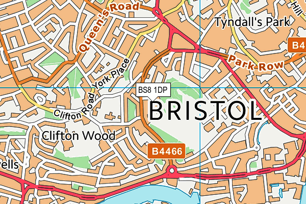 BS8 1DP map - OS VectorMap District (Ordnance Survey) BS8 1DP map - OS VectorMap District (Ordnance Survey)