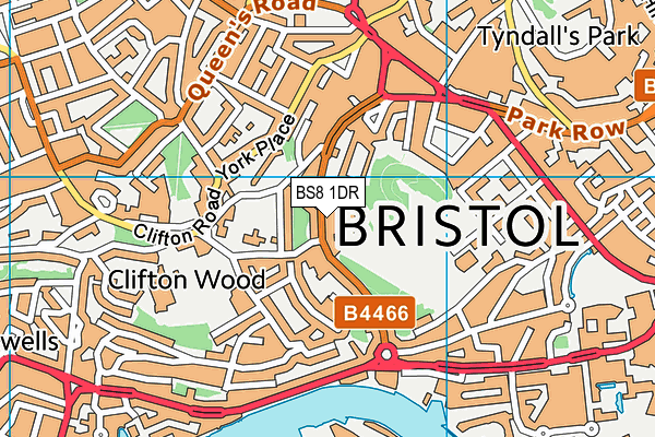 BS8 1DR map - OS VectorMap District (Ordnance Survey) BS8 1DR map - OS VectorMap District (Ordnance Survey)