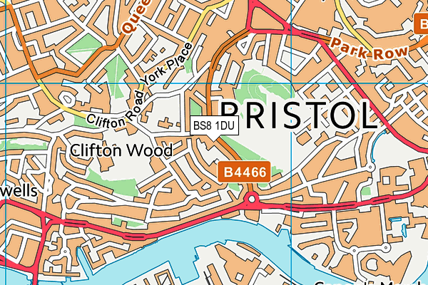 BS8 1DU map - OS VectorMap District (Ordnance Survey) BS8 1DU map - OS VectorMap District (Ordnance Survey)