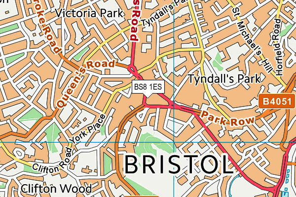 BS8 1ES map - OS VectorMap District (Ordnance Survey) BS8 1ES map - OS VectorMap District (Ordnance Survey)