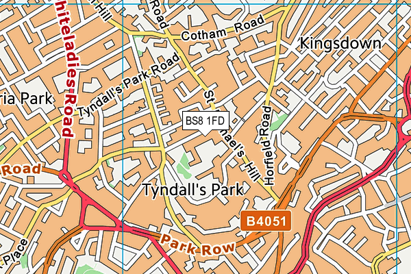 BS8 1FD map - OS VectorMap District (Ordnance Survey) BS8 1FD map - OS VectorMap District (Ordnance Survey)