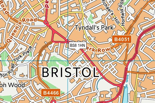 BS8 1HN map - OS VectorMap District (Ordnance Survey) BS8 1HN map - OS VectorMap District (Ordnance Survey)