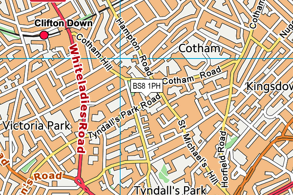 BS8 1PH map - OS VectorMap District (Ordnance Survey) BS8 1PH map - OS VectorMap District (Ordnance Survey)