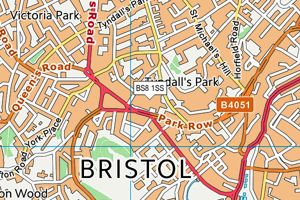 BS8 1SS map - OS VectorMap District (Ordnance Survey) BS8 1SS map - OS VectorMap District (Ordnance Survey)