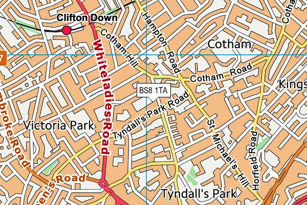 BS8 1TA map - OS VectorMap District (Ordnance Survey) BS8 1TA map - OS VectorMap District (Ordnance Survey)