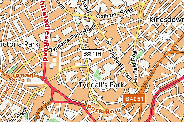 BS8 1TH map - OS VectorMap District (Ordnance Survey) BS8 1TH map - OS VectorMap District (Ordnance Survey)