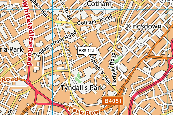 BS8 1TJ map - OS VectorMap District (Ordnance Survey) BS8 1TJ map - OS VectorMap District (Ordnance Survey)