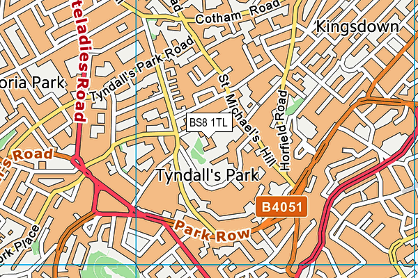 BS8 1TL map - OS VectorMap District (Ordnance Survey) BS8 1TL map - OS VectorMap District (Ordnance Survey)