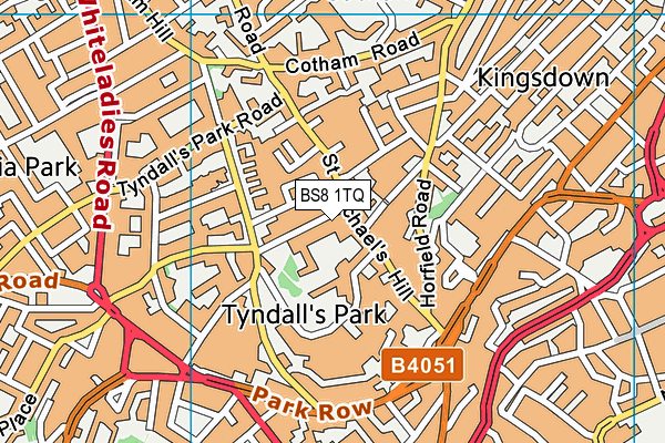 BS8 1TQ map - OS VectorMap District (Ordnance Survey) BS8 1TQ map - OS VectorMap District (Ordnance Survey)