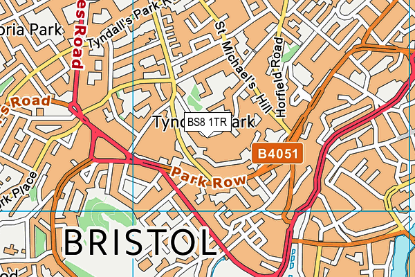 BS8 1TR map - OS VectorMap District (Ordnance Survey) BS8 1TR map - OS VectorMap District (Ordnance Survey)