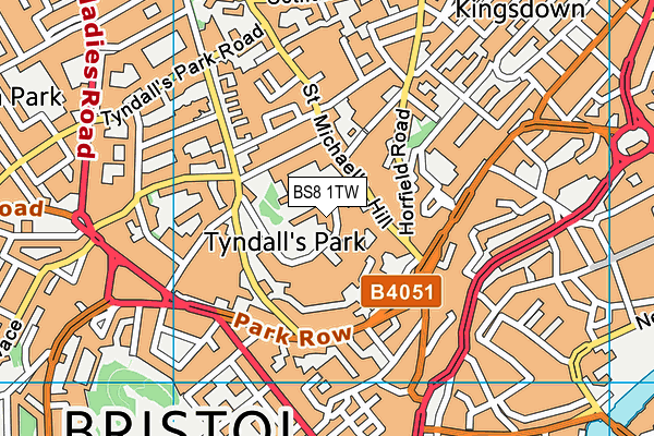 BS8 1TW map - OS VectorMap District (Ordnance Survey) BS8 1TW map - OS VectorMap District (Ordnance Survey)