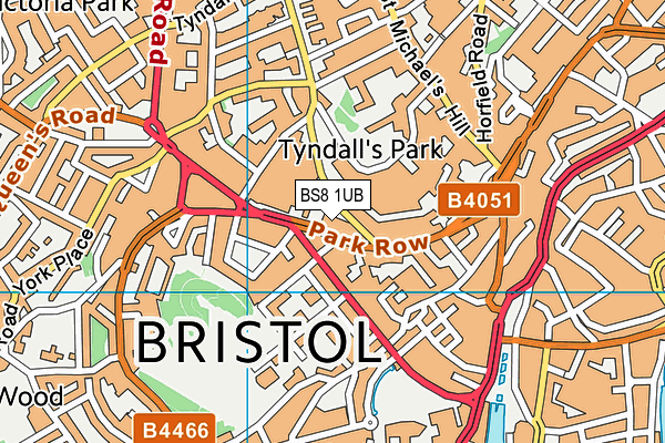 BS8 1UB map - OS VectorMap District (Ordnance Survey) BS8 1UB map - OS VectorMap District (Ordnance Survey)