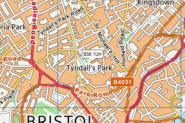 BS8 1UH map - OS VectorMap District (Ordnance Survey) BS8 1UH map - OS VectorMap District (Ordnance Survey)