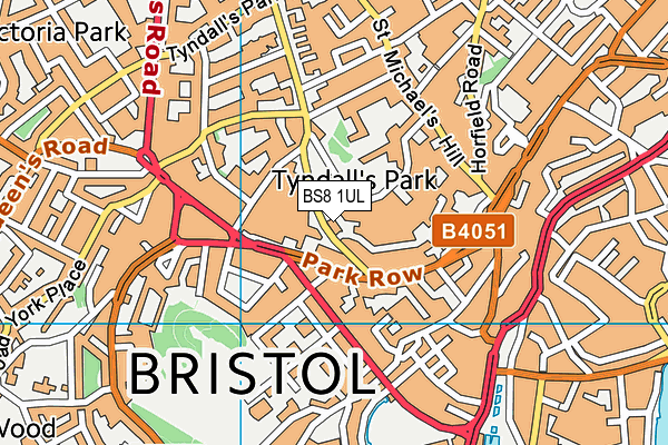 BS8 1UL map - OS VectorMap District (Ordnance Survey) BS8 1UL map - OS VectorMap District (Ordnance Survey)
