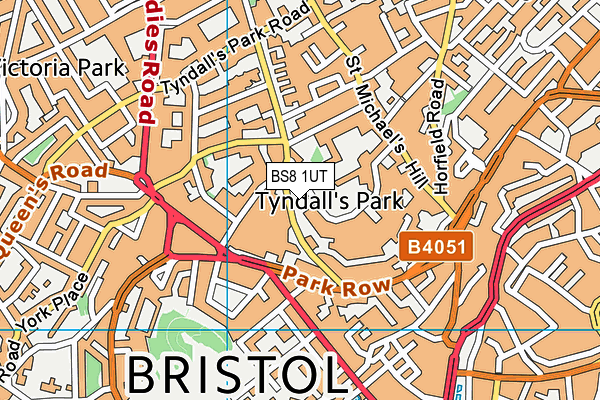 BS8 1UT map - OS VectorMap District (Ordnance Survey) BS8 1UT map - OS VectorMap District (Ordnance Survey)