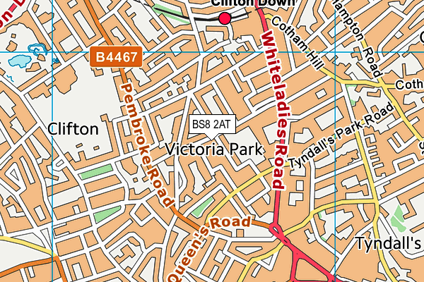BS8 2AT map - OS VectorMap District (Ordnance Survey) BS8 2AT map - OS VectorMap District (Ordnance Survey)