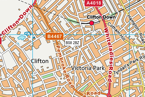BS8 2BZ map - OS VectorMap District (Ordnance Survey) BS8 2BZ map - OS VectorMap District (Ordnance Survey)
