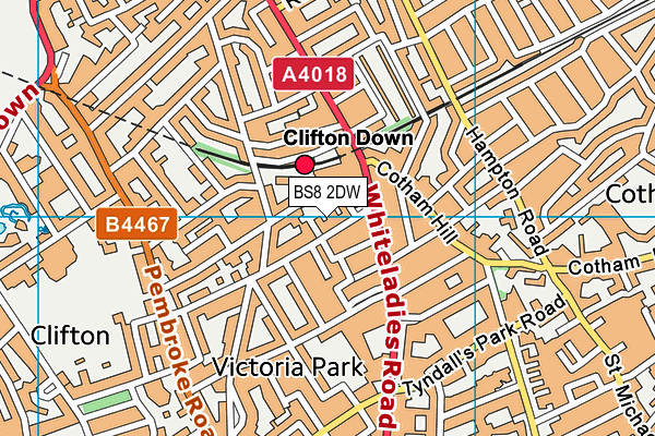 BS8 2DW map - OS VectorMap District (Ordnance Survey) BS8 2DW map - OS VectorMap District (Ordnance Survey)