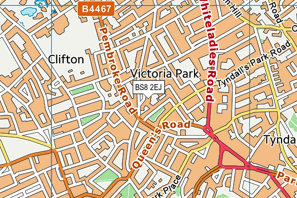 BS8 2EJ map - OS VectorMap District (Ordnance Survey) BS8 2EJ map - OS VectorMap District (Ordnance Survey)