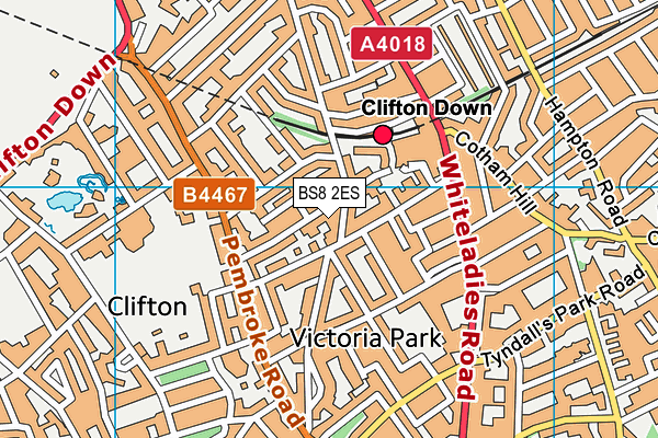 BS8 2ES map - OS VectorMap District (Ordnance Survey) BS8 2ES map - OS VectorMap District (Ordnance Survey)
