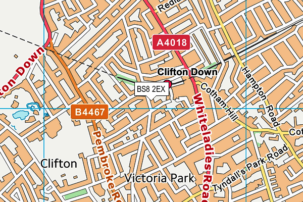 BS8 2EX map - OS VectorMap District (Ordnance Survey) BS8 2EX map - OS VectorMap District (Ordnance Survey)