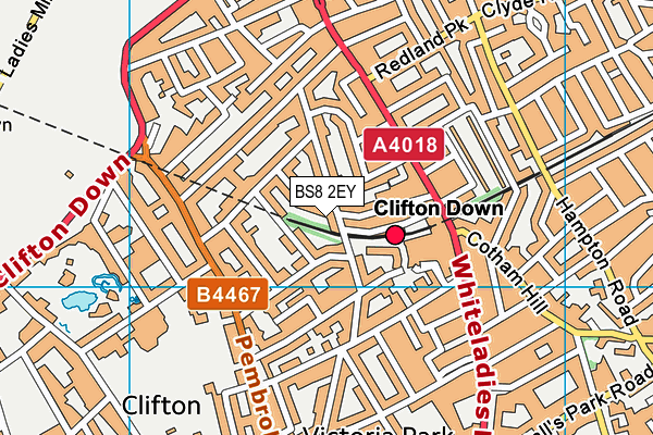 BS8 2EY map - OS VectorMap District (Ordnance Survey) BS8 2EY map - OS VectorMap District (Ordnance Survey)