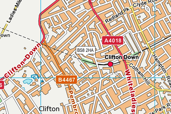 BS8 2HA map - OS VectorMap District (Ordnance Survey) BS8 2HA map - OS VectorMap District (Ordnance Survey)