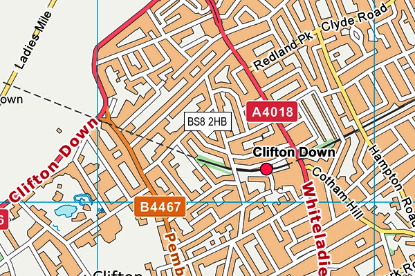 BS8 2HB map - OS VectorMap District (Ordnance Survey) BS8 2HB map - OS VectorMap District (Ordnance Survey)