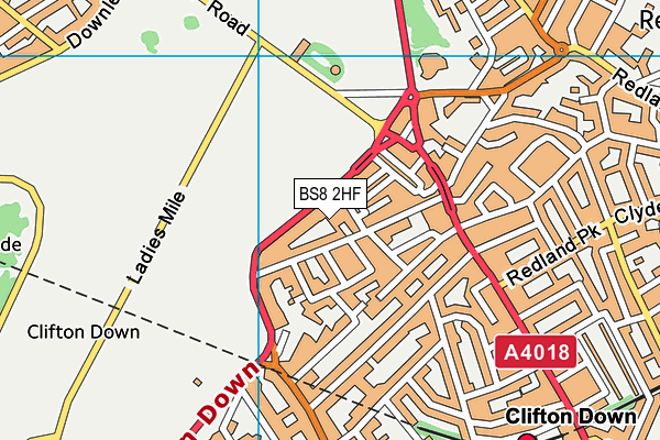 BS8 2HF map - OS VectorMap District (Ordnance Survey) BS8 2HF map - OS VectorMap District (Ordnance Survey)