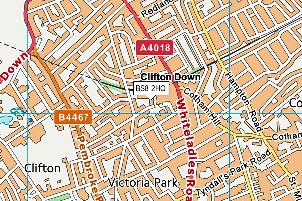 BS8 2HQ map - OS VectorMap District (Ordnance Survey) BS8 2HQ map - OS VectorMap District (Ordnance Survey)