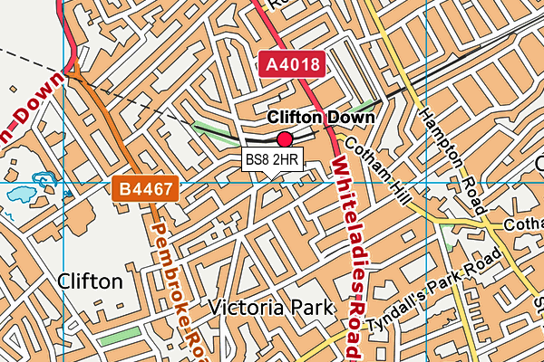 BS8 2HR map - OS VectorMap District (Ordnance Survey) BS8 2HR map - OS VectorMap District (Ordnance Survey)