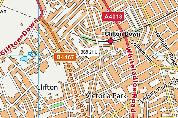 BS8 2HU map - OS VectorMap District (Ordnance Survey) BS8 2HU map - OS VectorMap District (Ordnance Survey)