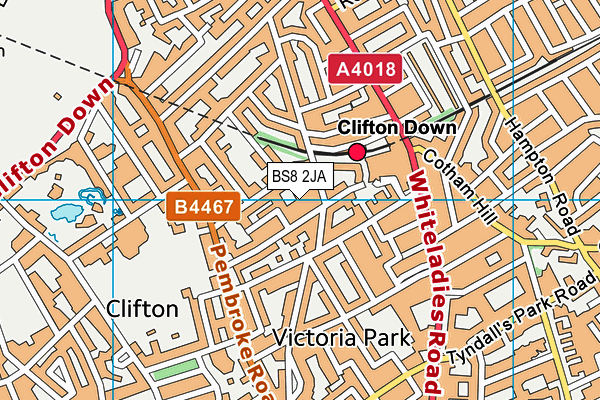BS8 2JA map - OS VectorMap District (Ordnance Survey) BS8 2JA map - OS VectorMap District (Ordnance Survey)