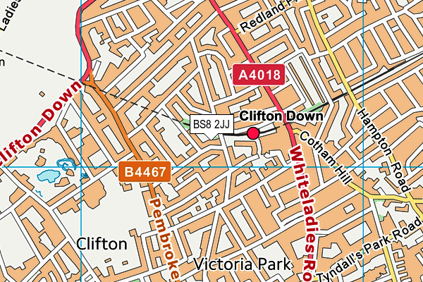 BS8 2JJ map - OS VectorMap District (Ordnance Survey) BS8 2JJ map - OS VectorMap District (Ordnance Survey)