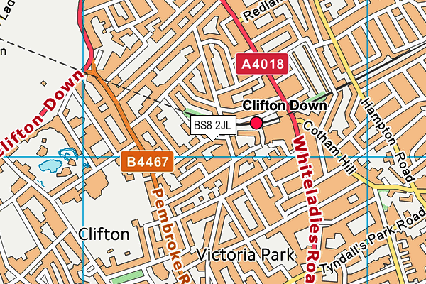 BS8 2JL map - OS VectorMap District (Ordnance Survey) BS8 2JL map - OS VectorMap District (Ordnance Survey)