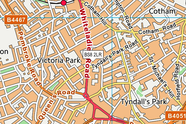 BS8 2LR map - OS VectorMap District (Ordnance Survey) BS8 2LR map - OS VectorMap District (Ordnance Survey)