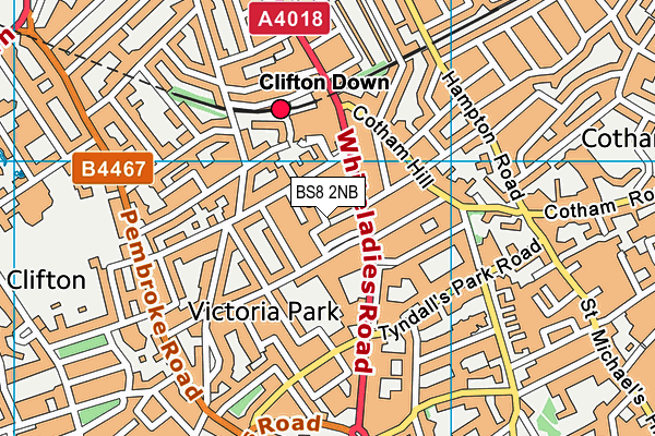 BS8 2NB map - OS VectorMap District (Ordnance Survey) BS8 2NB map - OS VectorMap District (Ordnance Survey)