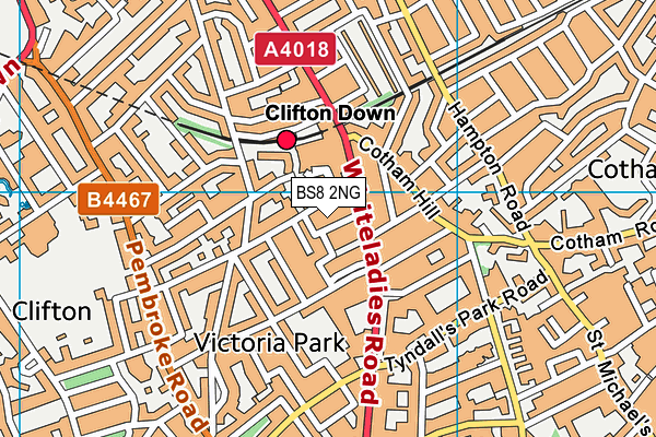 BS8 2NG map - OS VectorMap District (Ordnance Survey) BS8 2NG map - OS VectorMap District (Ordnance Survey)