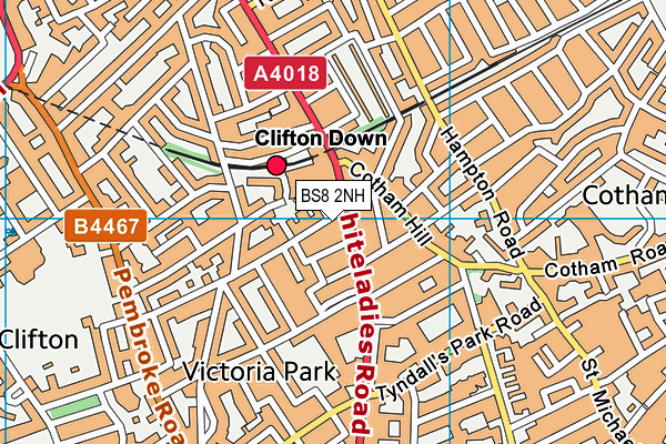 BS8 2NH map - OS VectorMap District (Ordnance Survey) BS8 2NH map - OS VectorMap District (Ordnance Survey)