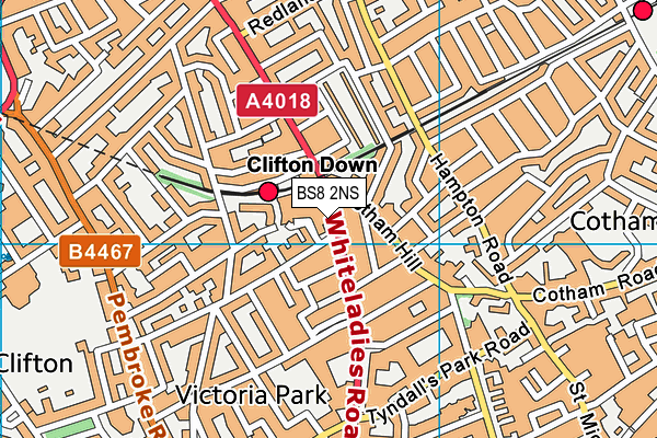 BS8 2NS map - OS VectorMap District (Ordnance Survey) BS8 2NS map - OS VectorMap District (Ordnance Survey)