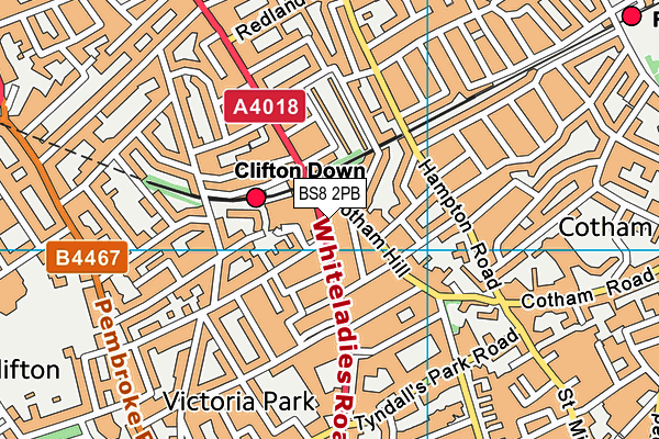 BS8 2PB map - OS VectorMap District (Ordnance Survey) BS8 2PB map - OS VectorMap District (Ordnance Survey)