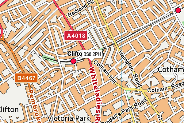 BS8 2PH map - OS VectorMap District (Ordnance Survey) BS8 2PH map - OS VectorMap District (Ordnance Survey)