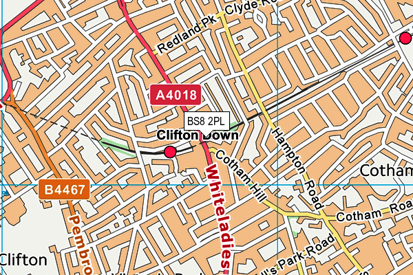 BS8 2PL map - OS VectorMap District (Ordnance Survey)