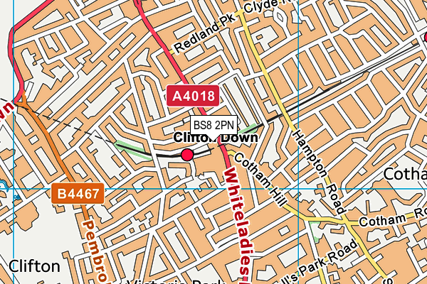 BS8 2PN map - OS VectorMap District (Ordnance Survey) BS8 2PN map - OS VectorMap District (Ordnance Survey)