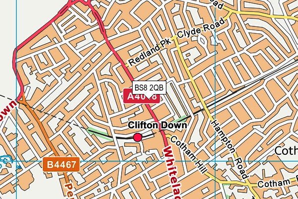 BS8 2QB map - OS VectorMap District (Ordnance Survey) BS8 2QB map - OS VectorMap District (Ordnance Survey)